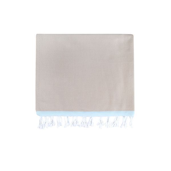 Полотенце Barine Pestemal - Basak 95x165 Beige-Mint бежевый-ментоловый svt-2000022275538 фото