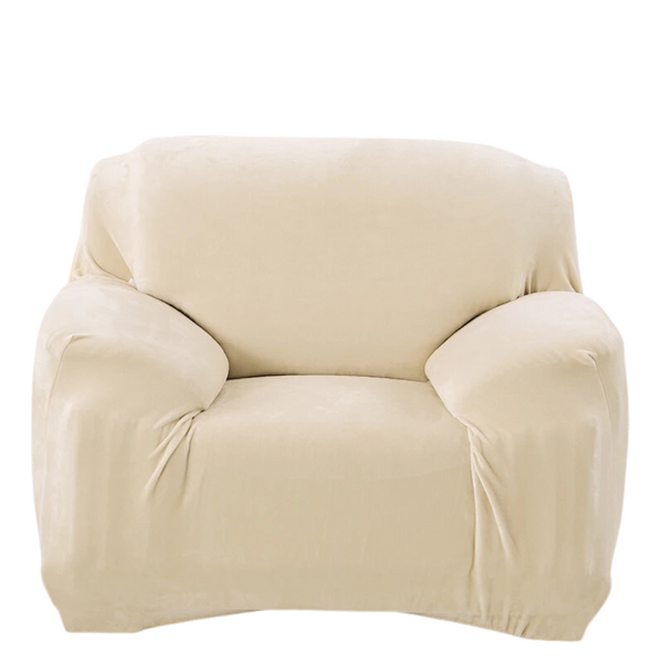 Захисний чохол на крісло Diana Textile Plush Velvet 90-140 см al2045-1-seater-90-140-Ivory фото