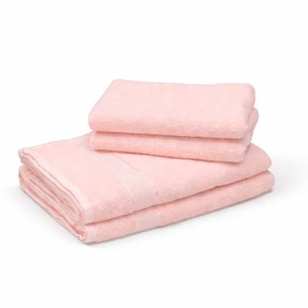 Рушник махровий Сатин Aisha 400 г/м2, Рожевий, 70x140 см d-c411v-pink фото
