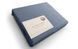 Простыня на резинке Melange Blue U-tek хлопок Hotel Collection синия 200х200 posmar67393 фото 1