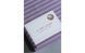 Простыня на резинке сиреневая в наборе с наволочкой U-tek хлопок Stripe 30 Plum-Lilac 120х200 posmar71802 фото 2