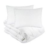 Набір Ковдра Vladi полегшена 200х220 см поліефірне волокно 2 подушки 50x70 см loveyouhome_4667 фото