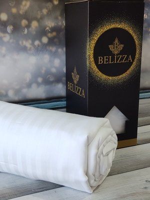 Beyaz простынь сатин-страйп Belizza Sul-280*280 PROSTIN SATEN BELIZZA LINE BEYAZ фото