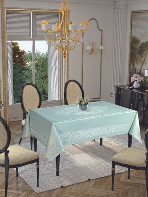 Скатерть Tropik home Damask Mint 9956-9 Thom_14003359 фото