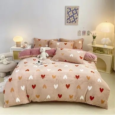 Велюрова постільна білизна Homytex плюшева 23012_1.5 HT-40833 фото