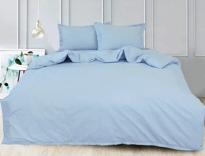 Простирадло на резинці сатин TAG Light Blue, 160 х 200 см TAGprost3-023 фото