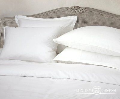Комплект постільної білизни LUXURY LINENS Cecilia Tencel White 100% тенсел Сімейні luli2300080 фото