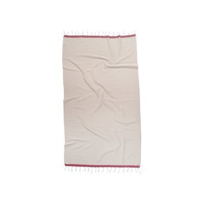 Полотенце Barine Pestemal - Basak 95x165 Beige-Marsala бежевый-марсала svt-2000022275545 фото