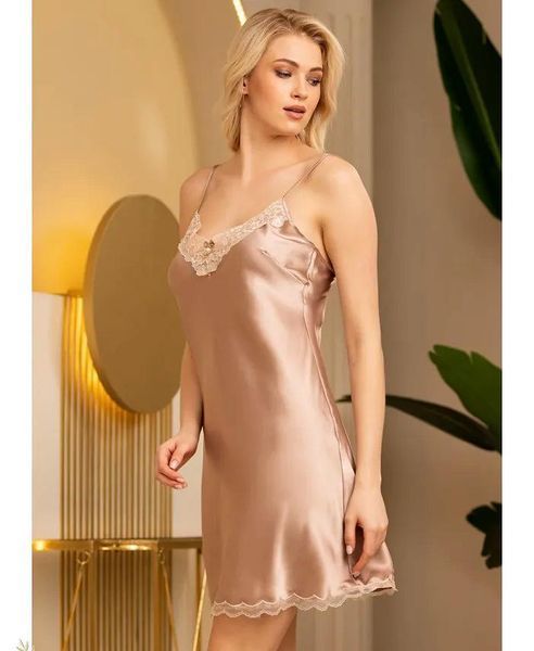 Жіноча шовкова нічна сорочка "Даніель" Mia-Amore 3870 3870-L фото