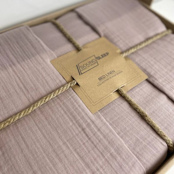 Постельное белье SoundSleep Stonewash Muslin Powder Евро 200х220 p_s_k_417417 фото