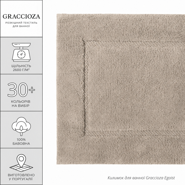 Коврик для ванной Graccioza Egoist Bath Rug, Cherry, 50x80 см Gra-2909023954-24422 фото