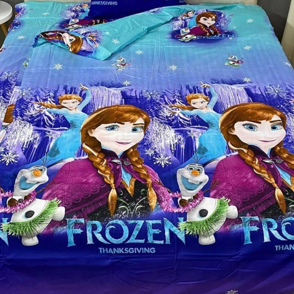 Полуторный комплект постельного белья Принцесса Анна Frozen (Холодное сердце) Фланель 150х220 см Epico-042 фото