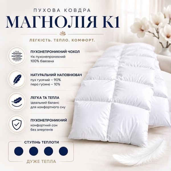 Пухова ковдра Магнолія К1 Billerbeck 0590-01/02 фото