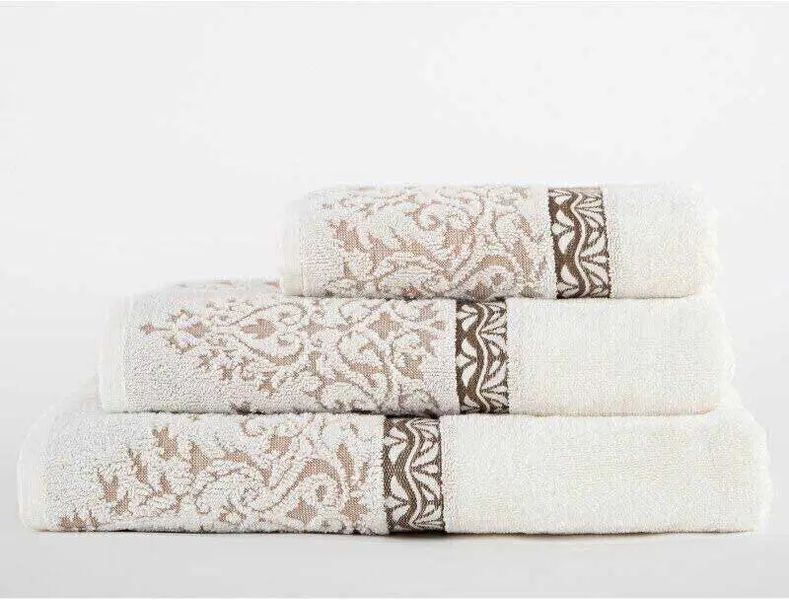 Махровое полотенце банное Irya Jakarli Vanessa ekru 520 г/м2 sv2000022184373 фото