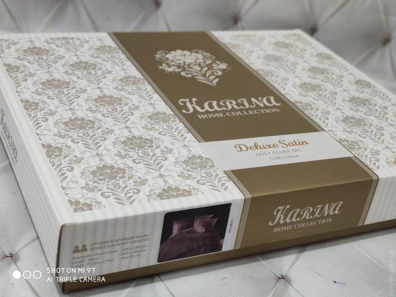Постельное белье Karina сатин Krem sul-4178 фото