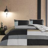 Односпальний комплект TAC Nexie Antracite Ранфорс / простирадло на резинці tac_60323195 фото