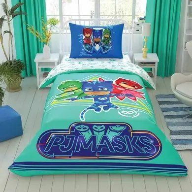 Детский и подростковый комплект TAC PJ Masks Move Ранфорс / простынь на резинке tac_60278334 фото