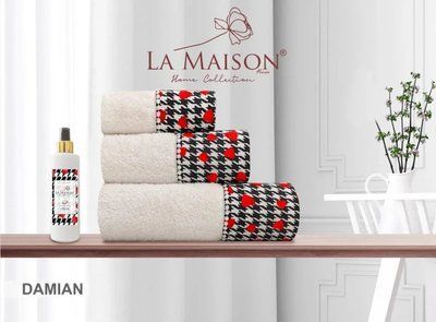 Набір рушників з ароматом La Maison Damian (3шт) 3пр (30х50+50х90+70х140) см Набір LaMaison_30176.1 фото