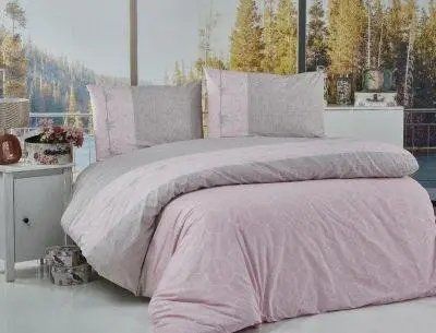 Комплект постельного белья семейный ранфорс BELIZZA hera pembe BLz-6871011 фото