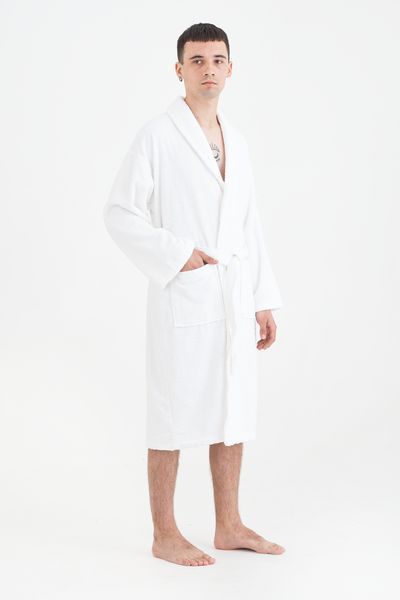 Халат махровый unisex Lotus Home - Basic Line white XL svt-2000022189620 фото