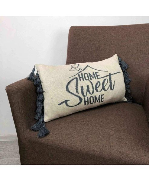 Декоративна подушка Home,sweet home сіра, 30х45см ПРОВАНС 023435 provence_023435 фото