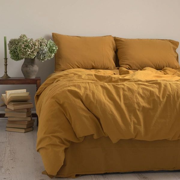 Комплект постельного белья 160x220 LIMASSO MUSTARD STANDART hr-ln800369 фото