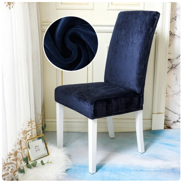 Вельветовый чехол для стула Diana Textile Velvet 48x55 см al2203Navy фото