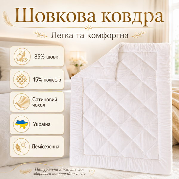 Демисезонное шелковое одеяло Тиффани Billerbeck облегченное 0601-11/03 фото