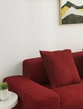 Наволочка декоративна HomyTex трикотаж-жатка Вишнева HT-256011 фото