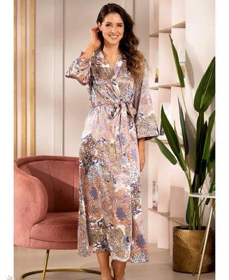 Жіночий довгий шовковий халат "Міа" 3869 Mia-Amore_3869_L/XL фото