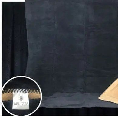 Хлопковый плед двусторонний Belizza lacivert-bej Sul-1244 фото