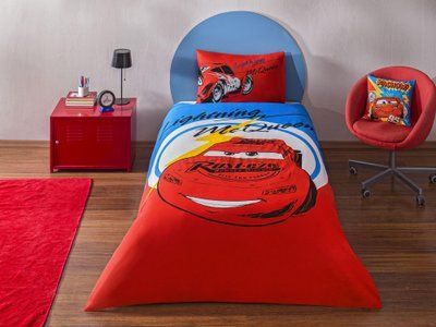 Подростковый комплект Disney TAC Cars Mcqueen Ранфорс / простыня на резинке tac_60317530 фото