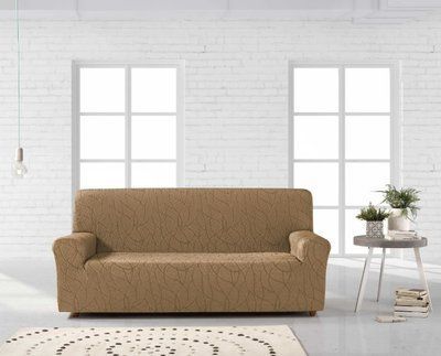 Чохол для дивана Zebra Textil Alexia beige 3х місний 180х210 см p_s_k_811583252 фото