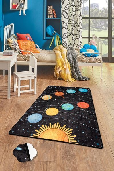 Ковер детский безворсовый&nbsp;Chilai Home GALAXY Галактика 140х190 см CHh-1400071 фото