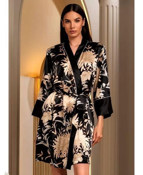 Женский шелковый халат Эльмира 4263 Mia-Amore L/XL Mia_4263_L/XL фото