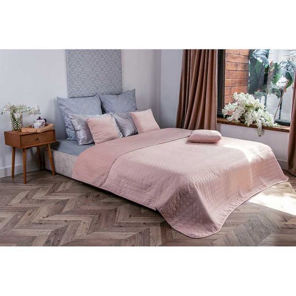 Двустороннее декоративное покрывало &ldquo;Velour&rdquo; 330.55_Apricot фото