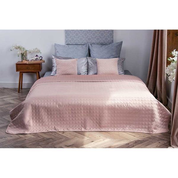 Двустороннее декоративное покрывало &ldquo;Velour&rdquo; 330.55_Apricot фото
