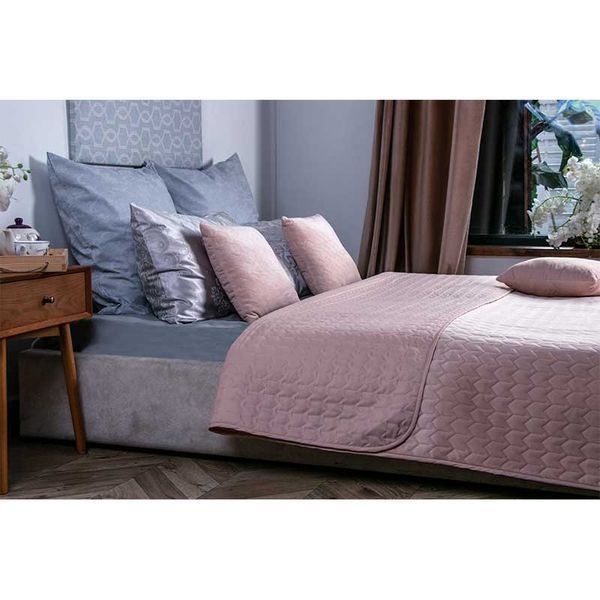 Двустороннее декоративное покрывало &ldquo;Velour&rdquo; 330.55_Apricot фото