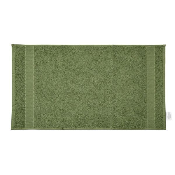 Полотенце махровое Сатин Aisha 400 г/м2, Зеленый, 50x90 см d-c401v-green фото