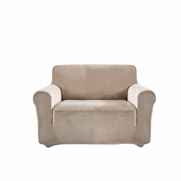 Защитный чехол на кресло Diana Textile Plush Velvet 90-140 см al2045-1-seater-90-140-camel фото