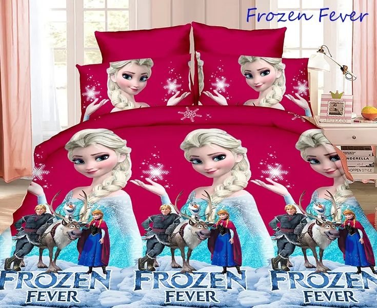 Подростковое постельное белье ранфорс односпальное TAG Frozen Fever 100% хлопок ДП-FrozenFever фото