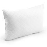 Подушка 50х70 Антиаллергенное волокно стеганый чехол Белая Love You loveyouhome_1402 фото