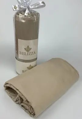 Сатиновая простынь BELIZZA Беж SulBz-184014 фото