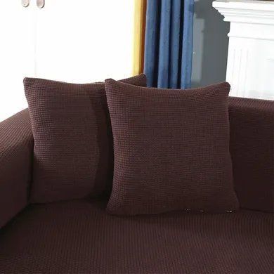 Наволочка декоративна HomyTex трикотаж-жатка Коричнева HT-256012 фото