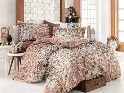 Постельное белье сатин NAZENIN bolero kahve SulNs-4210024 фото