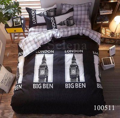 Постільна білизна бязь двоспальна Selena Big Ben 100511 100% бавовна 100511-02 фото