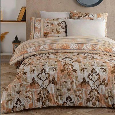 Постільна білизна ранфорс ISTANBUL BRANCO KAHVE (200x220) 395208 Ista_395208 фото