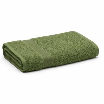 Рушник махровий Сатин Aisha 400 г/м2, Зелений, 70x140 см d-c411v-green фото