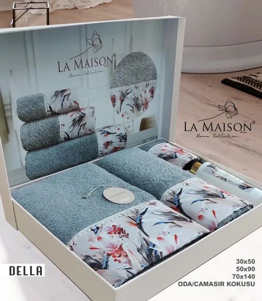 Набор полотенец с ароматом La Maison Della Irmak (3шт) 3пр (30х50+50х90+70х140) см Набор LaMaison_30261.1 фото