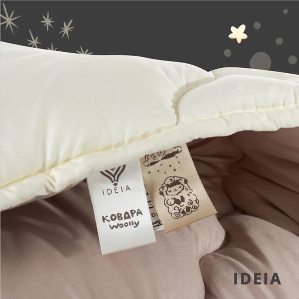 Ковдра вовняна Idea Collection WOOLLY Всесезонна Євро 200х220 см 2820 г p_s_k_8-34176 фото